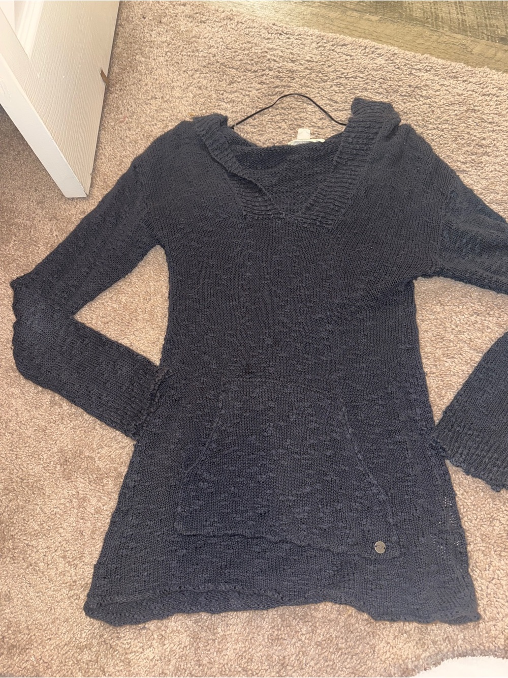 Women's Long Sleeve Knit Sweater Pullover - Black